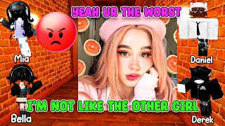 TEXT to speech emoji Roblox || PICK-ME GIRL TRIED SO HARD TO OUTSHINE ME IN FRONT OF MY CRUSH