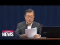 President Moon to chair emergency meetings on COVID-19, economy next week