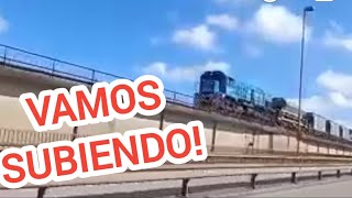 FORMACIÓN SUBIENDO EL PUENTE ZÁRATE 👏👏👏 Urquiza Cargas Trenes Argentinos Puente Ferroviario Zárate