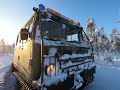 customer driving with bandwagen bv206 in ivalo lapland finland