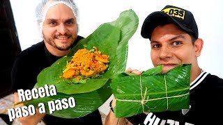 Así se hacen LOS PASTELES de arroz en BARRANQUILLA 🍘 Receta paso a paso 🍖 Comida Colombiana