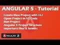Angular 5 Tutorial - Create New Project - Project Structure - Important Files and Folders | 2