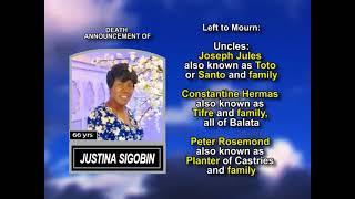 Justina Sigobin long