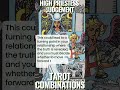 Tarot combination: The High Priestess and the Judgement#shorts #short #tarot #tarotreading