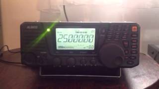 WWV on 25 Mhz in Sunderland On Canada heard on a Dx R8 Rece