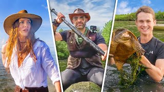 Surviving on Remote Island + Snapping Turtle Bite Test!