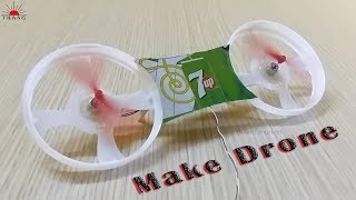 How to make Drone Helicopter at home | DIY 7 Up Drone