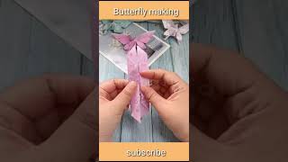 how to make origami paper butterflies/easy craft | DIY crafts/butterfly making with paper/#109/# art
