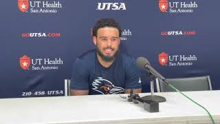 UTSA RB Brenden Brady Post Game Interview 41-20 loss to UT 9.17.22