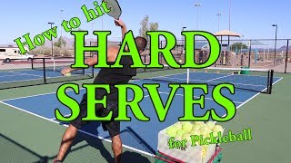 How to Hit a Hard Serve for Pickleball - Strategies, Skills \u0026 Drills by Coach David Alexander