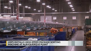 USPS installs high-speed package sorting machine at Albuquerque plant
