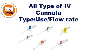 NORCET 2023 Exam Special || IV CANNULA TYPE,USE & FLOW RATE  #ivcannula #IVcannulaflowrate #flowrate