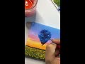 sunflower field painting acrylic painting for beginners tutorial landscape painting tutorial shorts