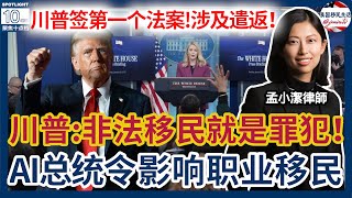 川普政府：非法移民就是罪犯！川普签第一个法案！非公民犯罪就遣返！遣返开始失控，美国公民也被抓！AI总统令，或影响O1/EB1A/NIW！移民局出尔反尔，开始撤销这些绿卡！| 美国移民生活250130