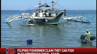 Pinoy fishermen say they can fish in Scarborough Shoal again