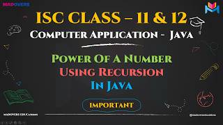 Power Using Recursion in Java | Step-by-Step Explanation 🚀