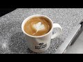 따뜻한 카페 라떼 만들기 hot cafe latte