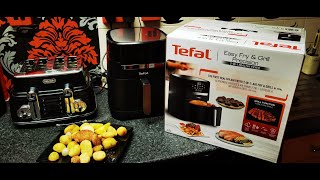 TEFAL EASY FRY 🥓🍖🍗🥩🍟🍕🎂 \u0026 GRILL EY505827 TURNS FROZEN 💦 FOOD HOT 🔥 WITH EASE NO PREHEATING REQUIRED 👍