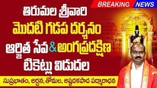 తిరుపతి శ్రీవారి భక్తులకు శుభవార్త | డిసెంబర్ నెలకు శ్రీవారి మొదటి గడప దర్శనం టికెట్లు విడుదల 2024