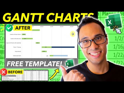 How to Create a Gantt Chart in Excel in 10 Minutes! (FREE Download Included!)