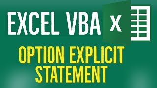 Excel VBA Tutorial for Beginners 36 - Variable Types and Option Explicit Statement in VB