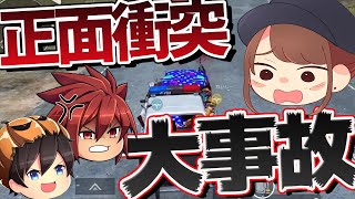 【PUBG MOBILE】暴走車両と正面衝突！さらにれいしーが○○に激怒ｗ【スクワッド】