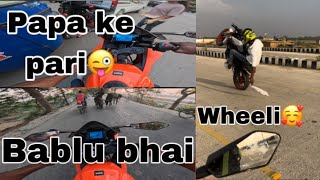 Full masti ride🥰()papa ke pari😍wheeli chek karu guys🥰#viral #ahtesham#youtube