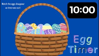 10 Minute Easter Timer | Vanishing Egg Progress Visual | Surprise Ending | Class Management