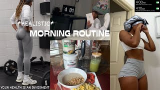 My *realistic 4 A.M. MORNING ROUTINE | PRODUCTIVE | MY WORKOUT ROUTINE | HOW TO WAKE UP EARLY?
