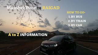 Mumbai/Pune to Raigad killa/Raigad fort | रायगडावर कसे जाल🤔|crispy life |