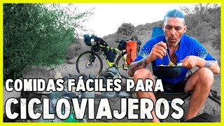 ¿QUÉ COMER en un viaje en bicicleta? 4 COMIDAS FÁCILES para CICLOVIAJEROS