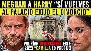 Harry HARTO de la Actitud CONTROLADORA de Meghan "Volverá al Palacio" Camilla Predijo su Divorcio