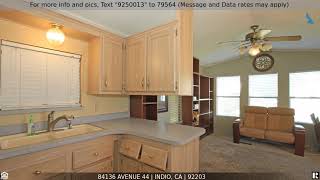 Priced at $85,900 - 84136 Avenue 44, Indio, CA 92203