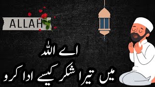 Aay Allah | Mai Tera Shukar Kaise Karo | Black Screen | Mbz Official