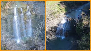 ΚΑΤΑΡΡΑΚΤΕΣ ΜΕΛΑΤΕΣ ΑΡΤΑΣ, ΘΕΣΗ ΠΥΡΓΟΣ (DRONE). MELATES FALLS, ARTA, GREECE.