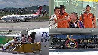 GALATASARAY ISTANBUL ONBOARD Turkish Airlines Boeing 737 landing at Graz Airport