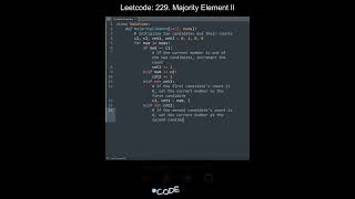 Leetcode 229. Majority Element II in Python | Python Leetcode | Python Coding Tutorial | Python ASMR