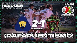 Resumen y goles | Pumas 2-1 FC Juárez | Liga Mx - CL2023 J1 | TUDN