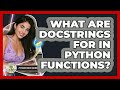 What Are Docstrings For In Python Functions? - Python Code School