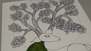 FolkArtbyKanika is live ... Painting a Gond Deer 🦌 #folkartbykanika #paintingvlogsbykanika