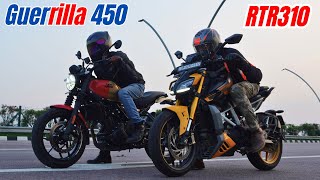 Guerrilla 450 vs RTR310 Drag Race