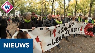 Grote demonstratie tegen afschaffing dividendbelasting - OMROEP WEST