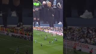 Pep Guardiola reacts to LATE Man City WINNER!