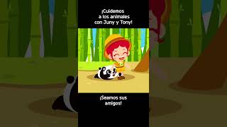 #shorts | Cuidadores de Animales, ¡Somos Sus Amigos! | Canciones Infantiles | JunyTony en español