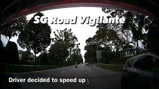 26feb2022 Yio Chu Kang Road plan your route early camcar upset that nissan note did not give way