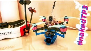 Naked TP3 flight test [poor lighting conditions] FPV Toothpick Betaflight 4.2 [ 4K ]