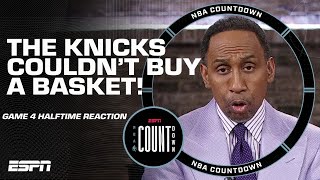 Stephen A. reacts to Knicks being down 28 at the half 👀 THEY LOOK LIFELESS | NBA Countdown