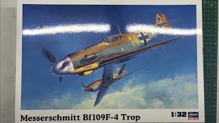 Hasegawa Messerschmitt Bf109F-4 Trop 1/32 Scale Model Aircraft