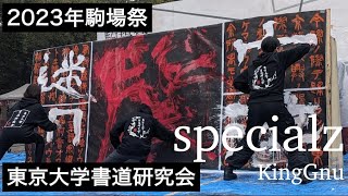 【東大書道研究会】2023駒場祭「SPECIALZ（King Gnu）」【書道パフォーマンス】