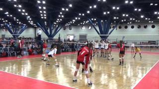 Cross Court #22 Valley Venom Red 14U (11) vs Hou Stellar 14 Premier (18) - Set 1 - Saturday 1:00pm